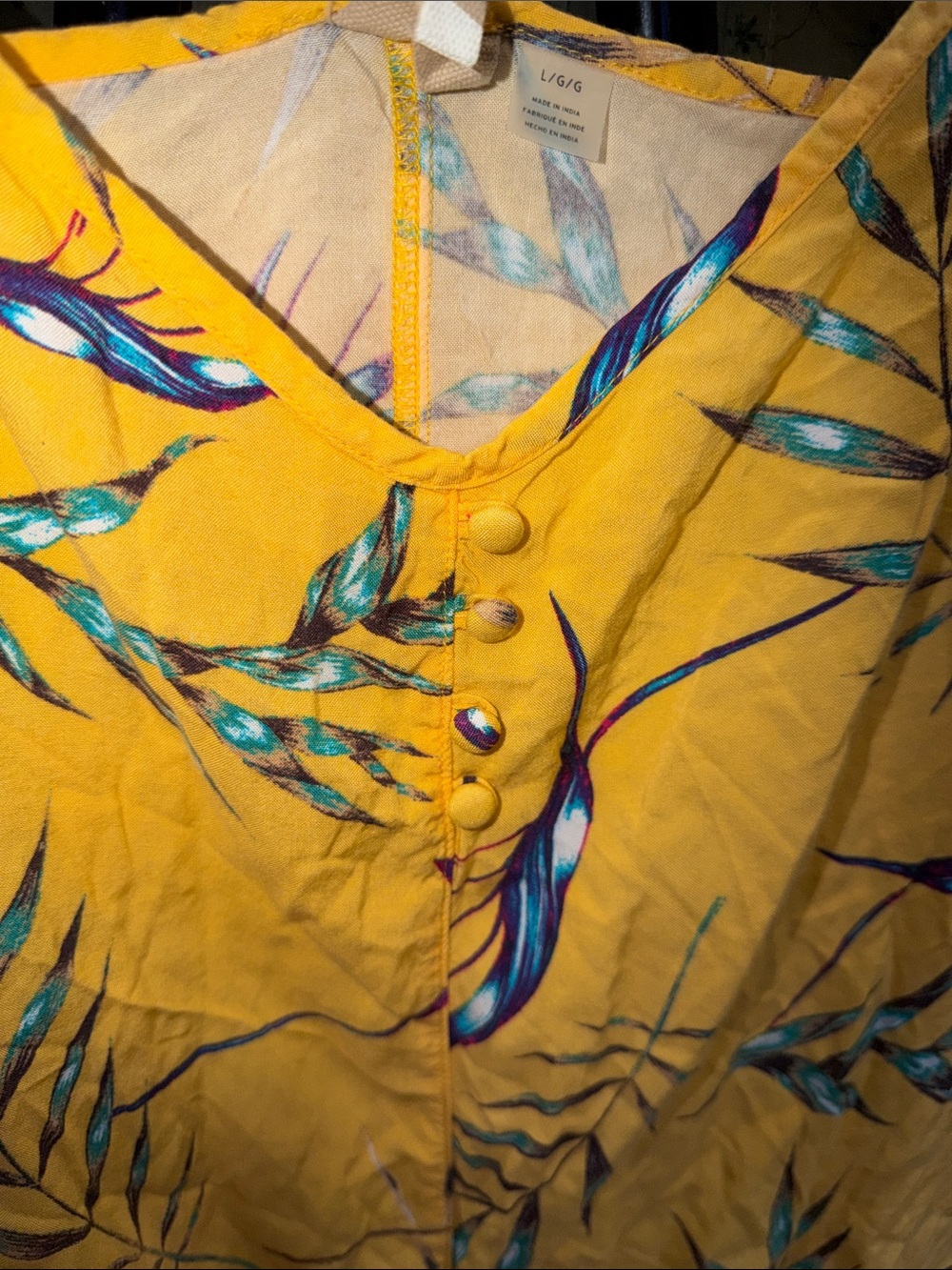 Roxy Yellow Floral Print Strappy Romper - Picture 3 of 6